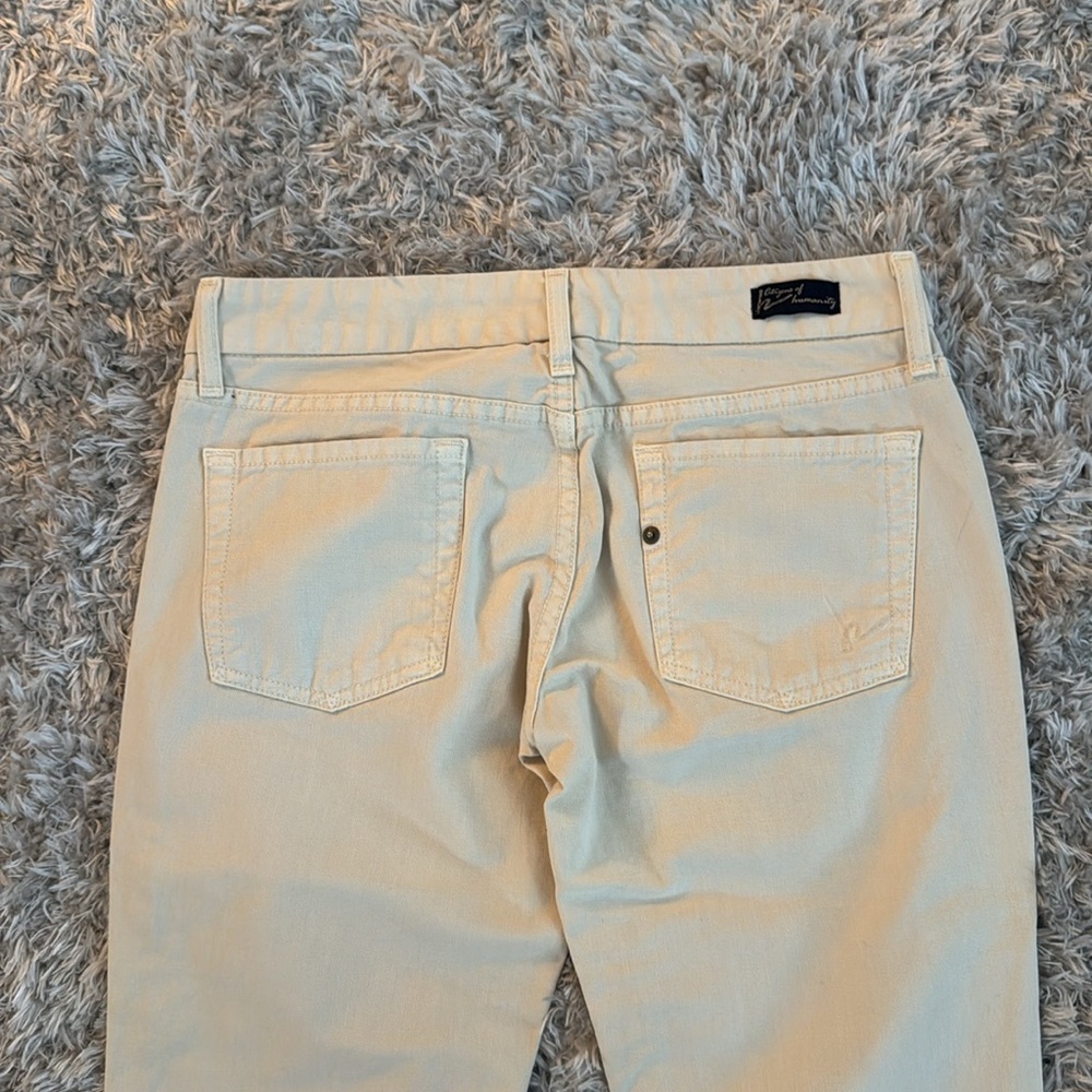 Citizens of Humanity Cream Flare Jeans - Picture 7 of 12